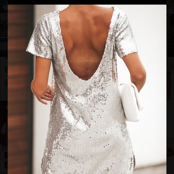Vici Dresses & Skirts - NWOT Tabloid sequin cut out shift dress VICI